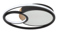 RABALUX 71044 Leola stropní svítidlo LED D480mm 81W/3800lm 3000+4000+6000K černá, bílá, stmívatelné, dálkový ovladač