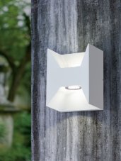 EGLO 93318 MORINO LED exteriérové nástěnné svítidlo IP44 bílá 2x2,5W (380lm)