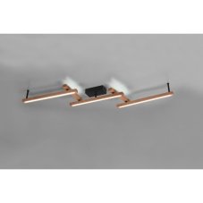 TRIO 626410530 BELLARI stropní svítidlo LED 36W/4200lm 2700 - 6000K přírodní dřevo, diaľkovým ovládač