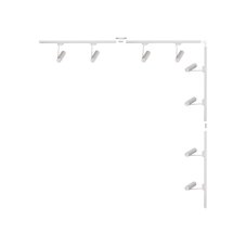 Bodová světla na liště SET 8x GU10 4 m bílá Zuma Line Lisa Track 3587