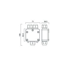 Sylvania 0049052 INTERRATA IP68 LILO spojovacia krabica