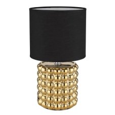 GLOBO 21626 VALENTINO stolní lampička V330mm 1xE14 zlatá, černá
