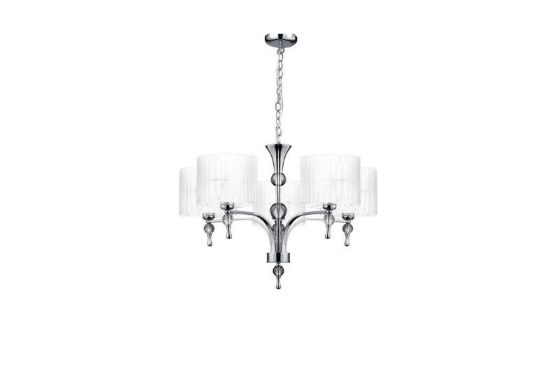 AZzardo AZ1007 DECOline IMPRESS 5 WHITE stropní závěsné svítidlo 5xE27 50W IP20 bílá