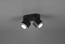 TRIO 652910232 TAURUS stropné/zápustné bodové svietidlo LED 2x3,5W/340lm, 2x1,5W/110lm 3000K matná čierna