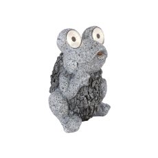 33203 GLOBO Exteriérové ​​solární LED svítidlo zahradní dekorace Žába, 2x 0,06W 2700K IP44 šedá