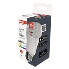 Emos ZQZ514R LED žiarovka E27 GoSmart A60 9W 806lm 2700–6500K