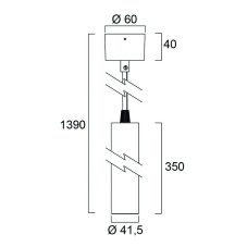 Sylvania 0006189 závěsné svítidlo Pixo Mini PENDANT 560lm 4000K MB bílá