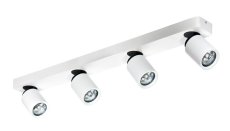 AZZARDO AZ0665 DECOline TOMI 4 PR WHITE stropné/nástenné svietidlo 4xGU10 50W IP20 biela/šedá