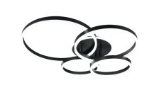 TRIO 632210432 DRAKE stropní svítidlo SMD LED 50W/5850lm 2700-6500K černá, dálkový ovladač