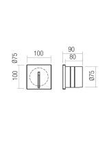 LED zapuštěné svítidlo do zdi 20 lm 2700K IP65 tmavě šedá REDO BAST Step Light 91190