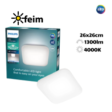 Philips 8720169195479 Mauve CL270 EC SQ stropní svítidlo LED 260x260mm 12W/1300lm 4000K bílá