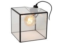 LUCIDE 10518/20/60 DAVOS stolná lampička V200mm 1xE27 priehľadná