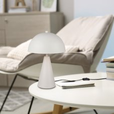 TRIO 565000176 ALFIE stolní lampa V430mm 1xE27 světle šedá