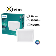 Philips 59465 MESON 125 SQ zápustné svítidlo LED 140x140mm 12,5W/1300lm 4000K bílá 8720169173460