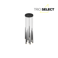 TRIO SELECT 354831032 CALA závěsné svítidlo D300mm SMD LED 10x3,8W/10x450lm 2300+3000+4000K černá matná, schwitchdimmer