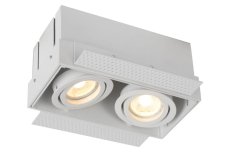 LUCIDE 09925/02/31 TRIMLESS Zápustné bodové svítidlo GU10 2x50W bílá