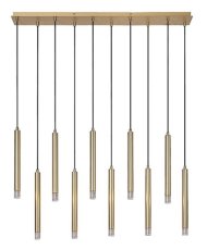 RABALUX 72365 Ramira závesné svietidlo 10xG9 zlatá, priehľadná