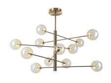 Ideal Lux 345383 EQUINOXE závěsné svítidlo 12xG4 měděná