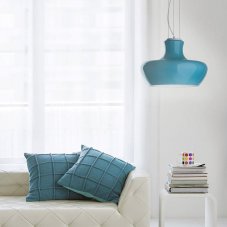 Závěsné svítidlo Ideal lux 137292 Aladin SP1 D30 AZZURRO 1xE27 60W bílá