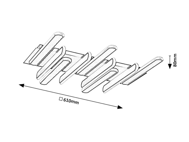 RABALUX 71049 Sindri stropní svítidlo LED 46W/2500lm 3000+4000K černá, bílá