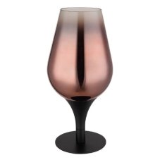 GLOBO 15552T1 LAVUS stolní lampička V310mm 1xE27 černá, průhledná měděná