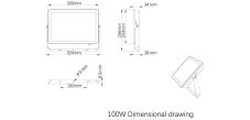 Philips Projectline 8719514954564 venkovní reflektor LED 100W 9500lm 4000K IP65 černá