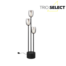 TRIO SELECT 417500354 BARRET stojacia lampa V1400mm 3xE14 čierna matná, dymová