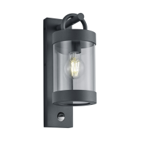 TRIO 204169142 SAMBESI vonkajšie nástenné svietidlo 1xE27 IP44 antracit pohybový senzor