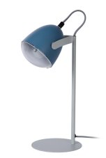 LUCIDE 05537/01/35 DYLAN Stolová lampička E14 1x25W modrá/šedá