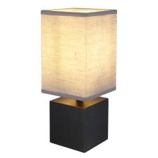 GLOBO 21628A VALENTINO stolní lampička V300mm 1xE27 černá, antracitová