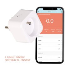 Immax 07762C NEO LITE Smart vnitřní zásuvka s kolíkem v2 typ E 255V 55x55x75mm, bílá, WiFi, 3-set