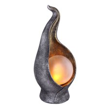 Globo 33439 solární svítidlo dekorativní, efekt ohně LED 0,06W 1800K včetne 1 x AAA, IP44, stříbrná, zlatá