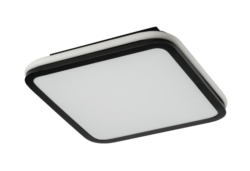 RABALUX 71399 Serkan stropní svítidlo LED 43W/2600lm 3000-6500K černá, bílá, stmívatelné, dálkový ovladač