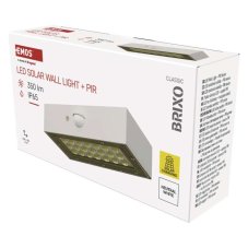 EMOS ZG161S LED solárne svietidlo BRIXO so senzorom pohybu, neutrálna biela