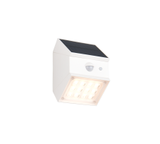 Solární nástěnné svítidlo se senzorem LED 3000 / 4000 / 6000K biela matná IP65 TRIO Reality TALCA R25119631
