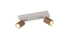 TRIO 867700265 SOKA stropné bodové svietidlo/spot 2xGU10 svetlošedá, kávová