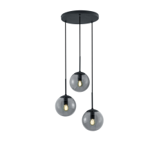 TRIO 308590342 BALINI závěsné svítidlo D300mm 3xE14 antracitová, kouřová