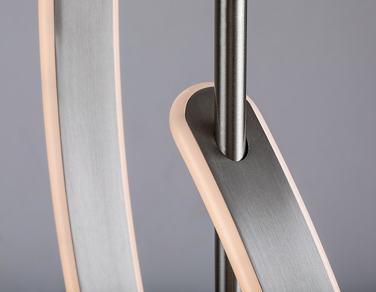 RABALUX 74197 Jarnelle stojacia lampa LED 30W/2000lm 3000K saténová chrómová, biela