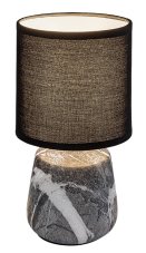 RABALUX 74066 Nalisa stolní lampička V240mm1xE14 mramorový efekt, černá