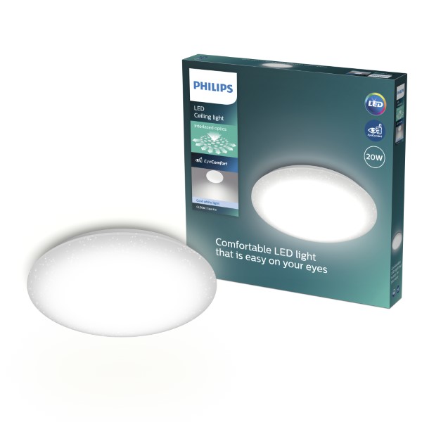 Stropní svítidlo LED 4000K biela IP20 PHILIPS Moire 8721103069078