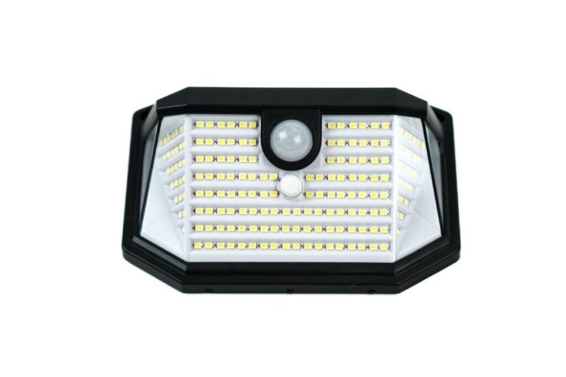 Immax 08486L IMMAX SIDE vonkajšie solárne nástenné svietidlo LED 4W/300lm 6000K, IP65, PIR senzor, čierna