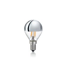 Ideal Lux 101262 LED žárovka E14 Filament P45 4W/250lm 3000K chrom, kapka