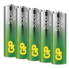 GP B01215 Alkalická batéria GP Super LR6 (AA), 5 ks SET-5ks