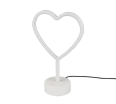 TRIO reality R55210101 HEART USB Dekoračné svietidlo 200mm LED 1X1W Biela
