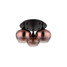 GLOBO 15548-3DG MAXY stropní svítidlo D450mm 3xE27 černá, měděná