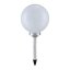 3377 GLOBO Exteriérové solární LED svítidlo, zapichovací Koule na osvětlení zahrad a teras, 4x 0,06W 4000K IP44 stříbrná, bílá