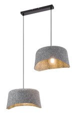 RABALUX 72190 Farelia závesné svietidlo 2xE27 čierna, šedá