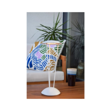 LUCIDE 27504/02/31 RENEE vonkajšia dotyková stolná lampička LED V310mm 2,2W/212lm 2700-3000K IP54 biela, bezdrôtová nabíjacia podložka