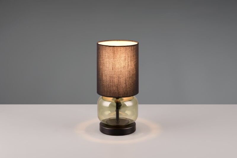 TRIO 517800115 ELIO stolná lampička V280mm 1xE27 čierna matná, zelená