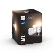 Philips HUE LED White Starter Kit žárovka (2-set) E27 2x9,5W 1100lm 2700K stmívatelná BlueTooth + HUE Bridge